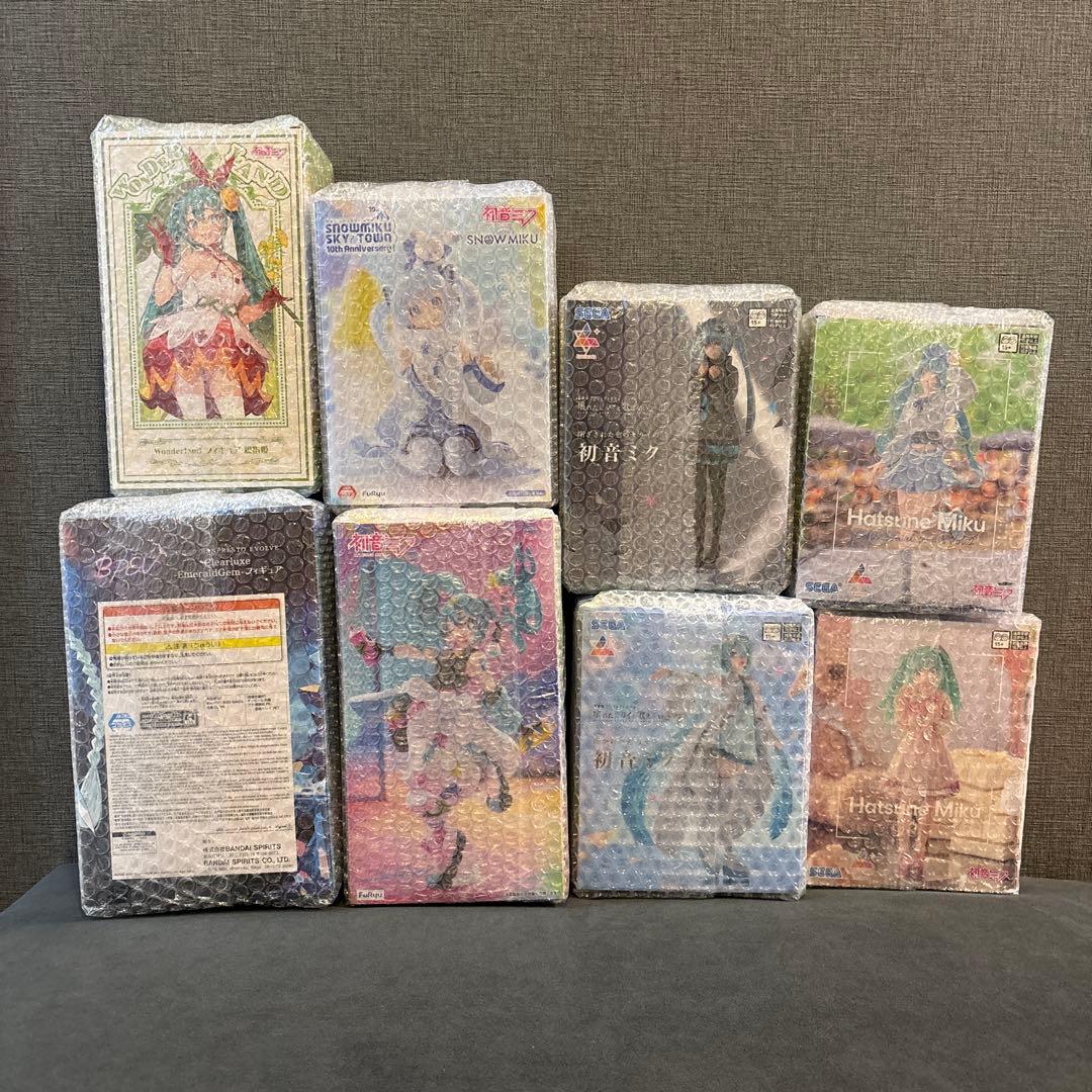 【新品・未開封】 初音ミク 新プライズ 8点セット