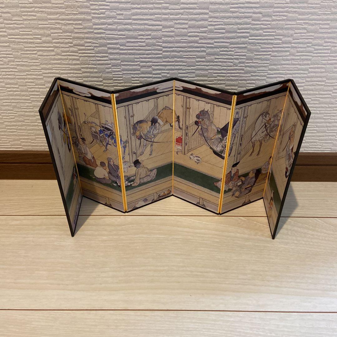 山口晃　ミニ屏風