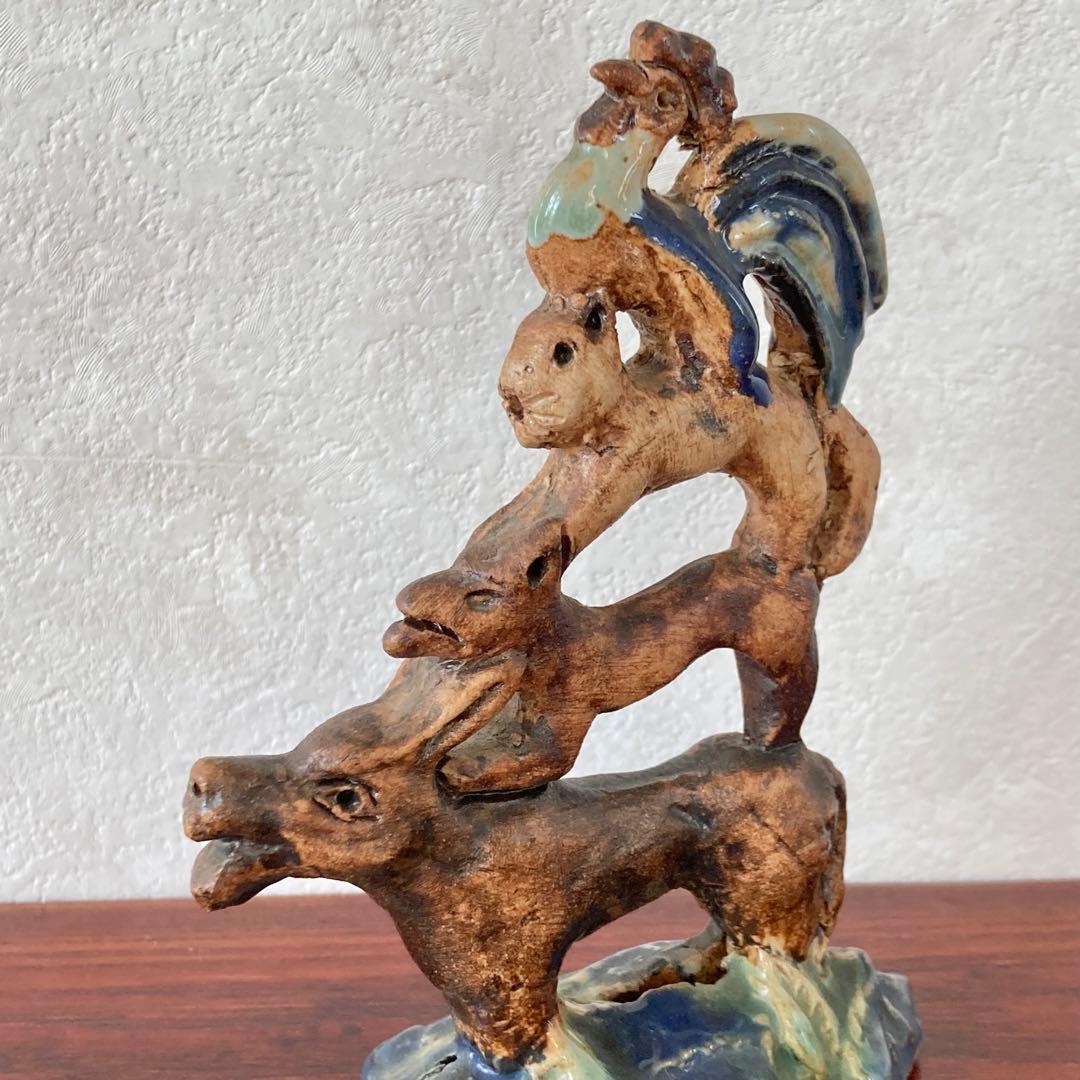 ブレーメンの音楽隊　オブジェ　置物　ドイツ　ヴィンテージ