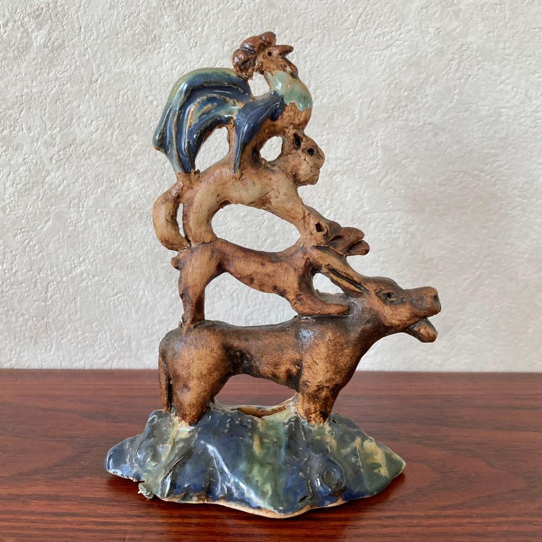 ブレーメンの音楽隊　オブジェ　置物　ドイツ　ヴィンテージ