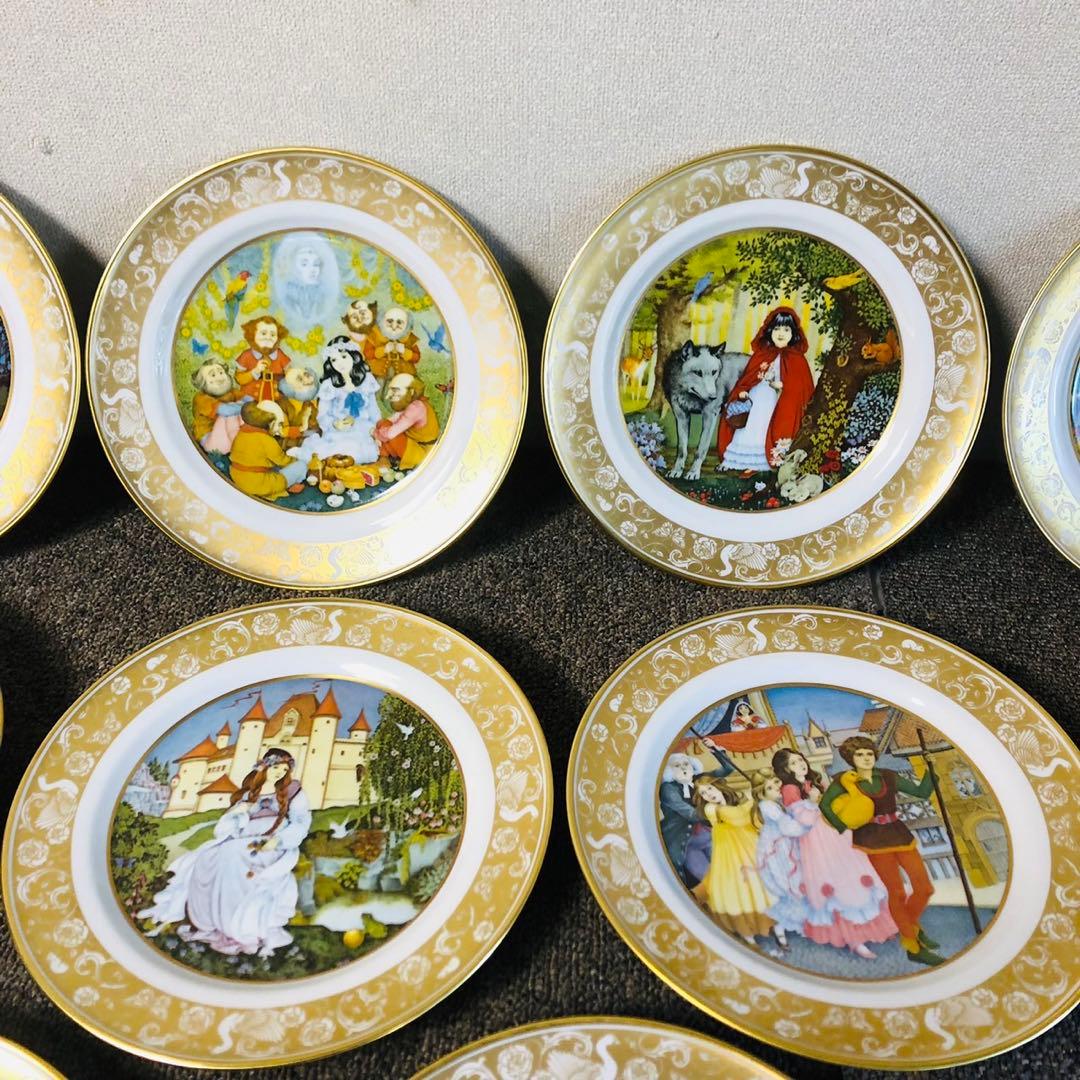 F41コレクション品✨ フランクリンポーセリン グリム童話 プレートセット 絵皿