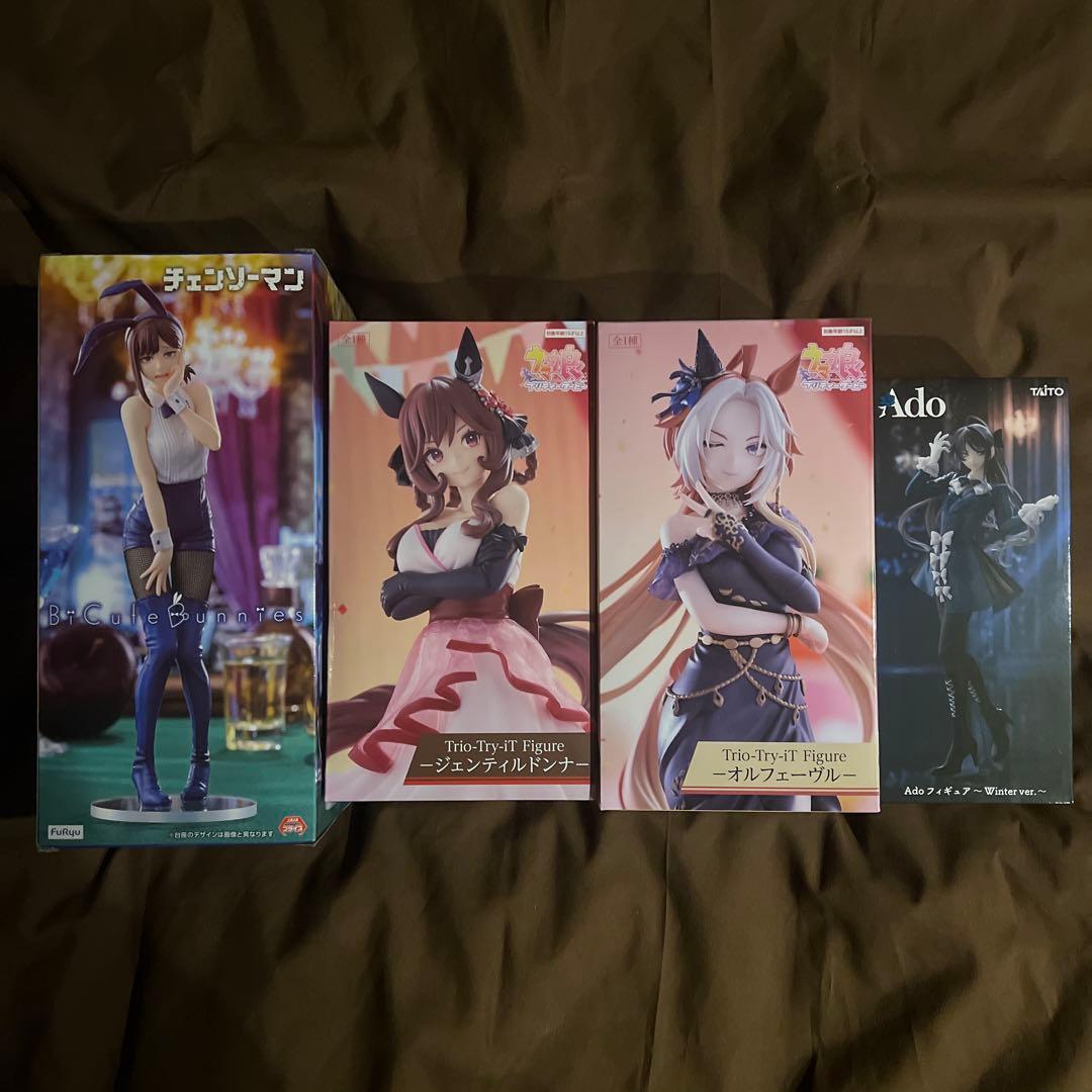 ラウンドワン限定フィギュア4種　Ado、ウマ娘、コベニ