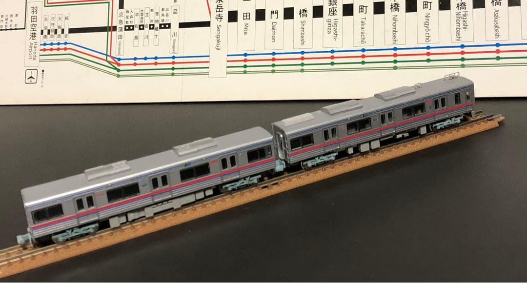 管理番号1593 京成3700形Nゲージ塗装済キット 素人組立品4両