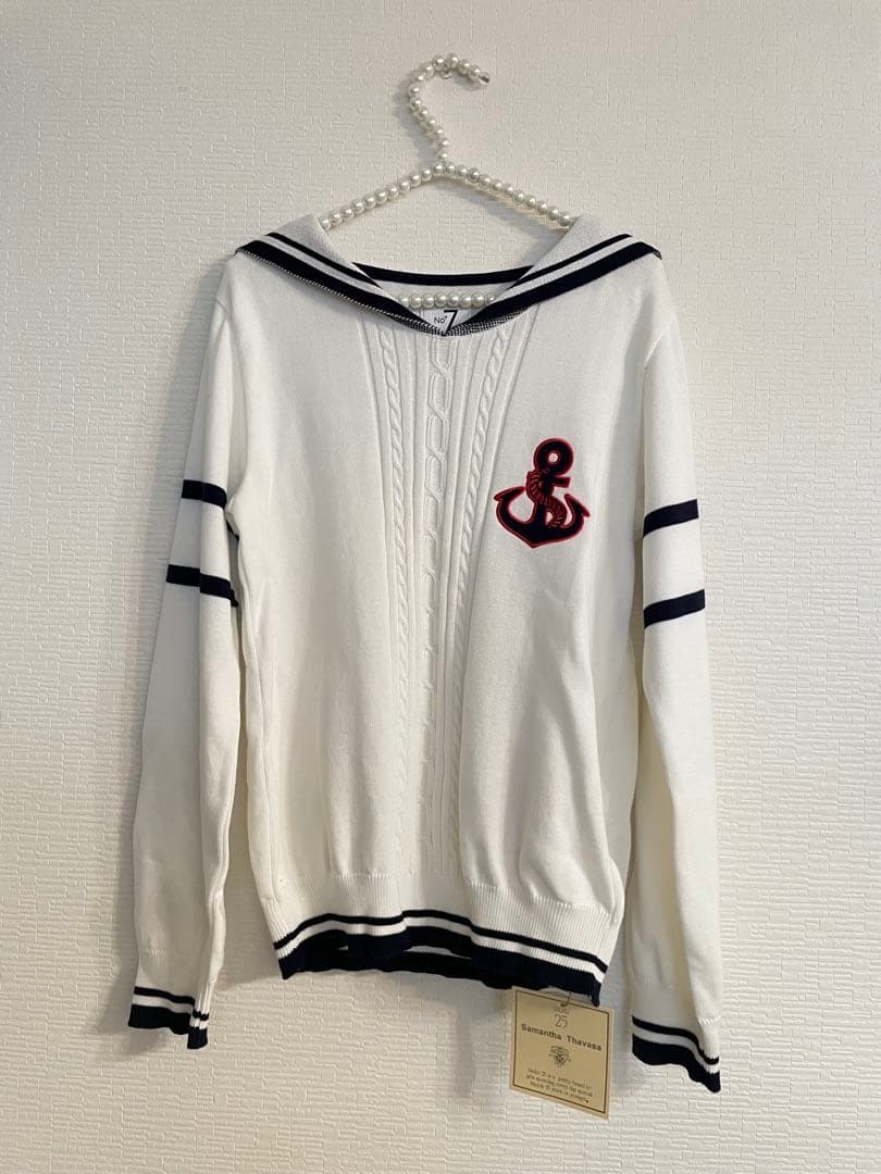 Samantha Thavasa セーラー襟セーター No.7 Lサイズ