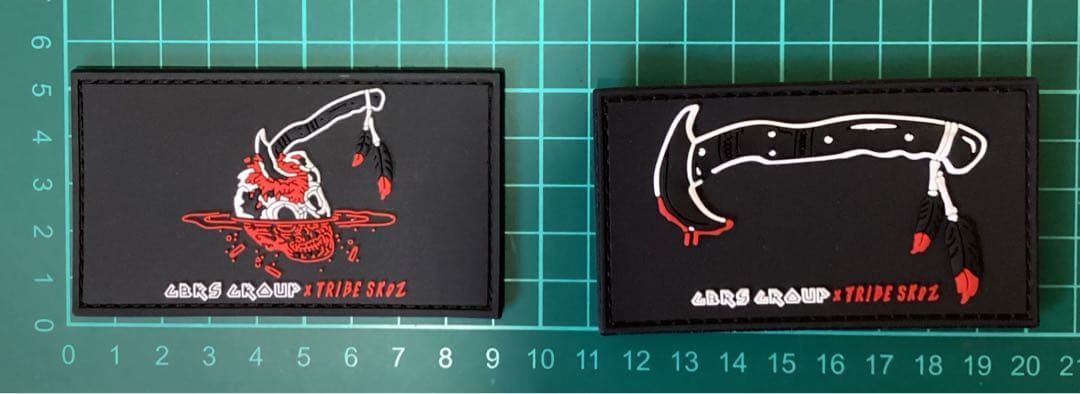 GBRSグループ ミリタリー ラバーパッチベルクロ ワッペン 9枚セット