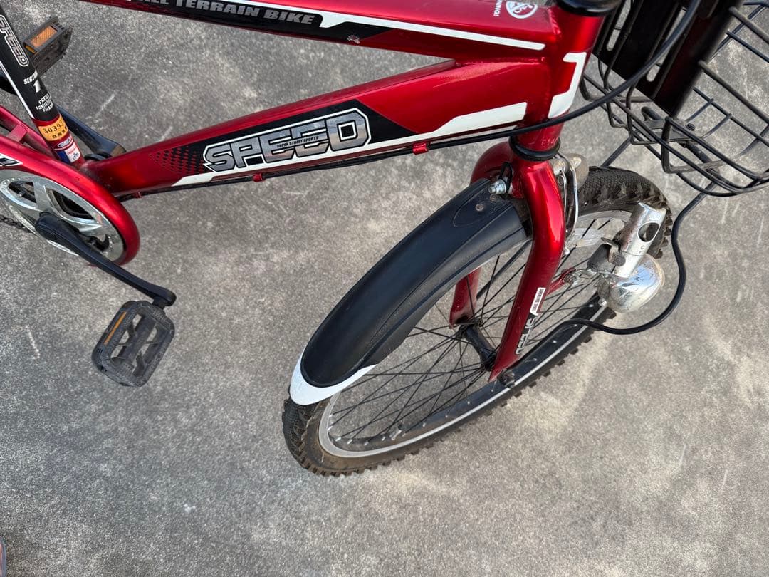 【直接引き渡し限定群馬】24インチ　マウンテンバイクASAHIシマノ６段変速ギア