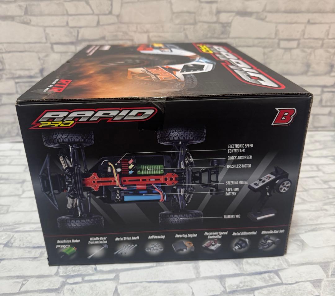 高速 ラジコンカー 40㎞/h ブラシレスモーター プレゼント　赤