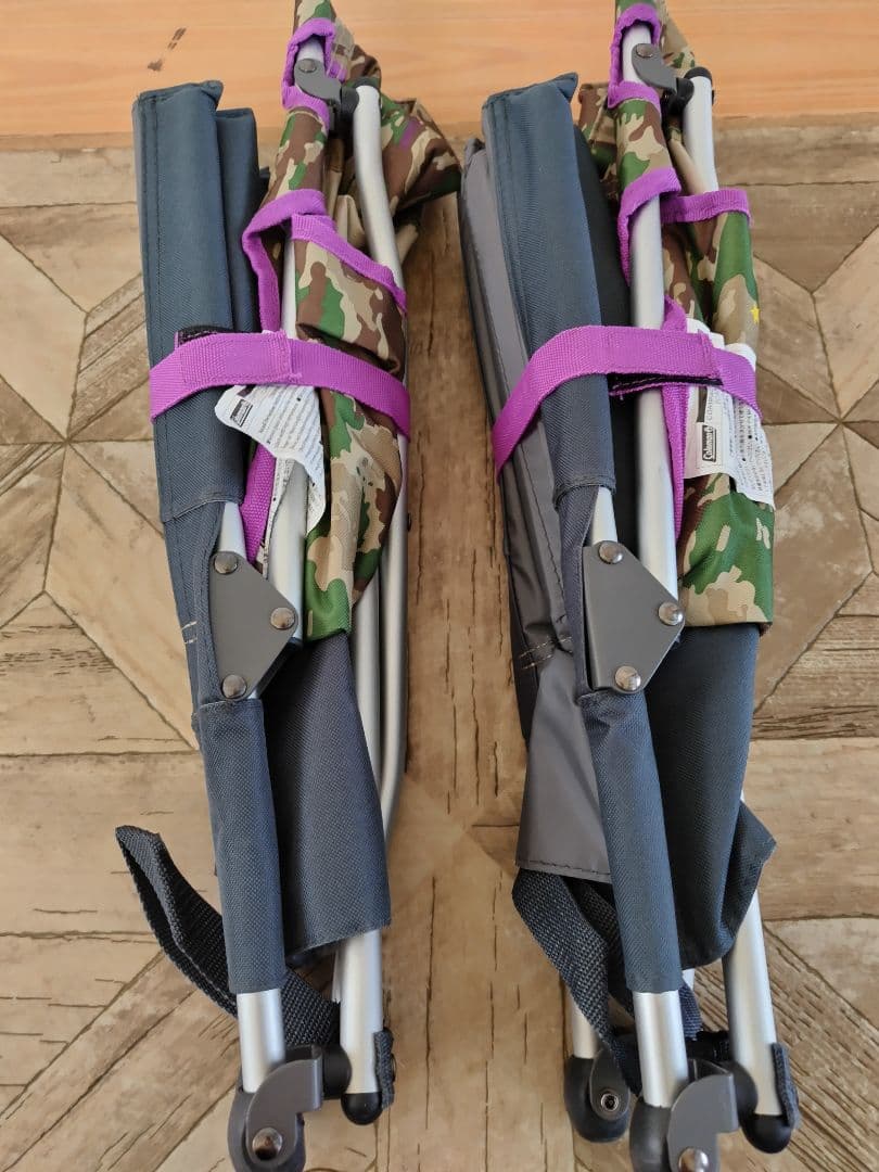 Coleman アウトドア迷彩柄 折りたたみコンパクトグランドチェア2脚セット