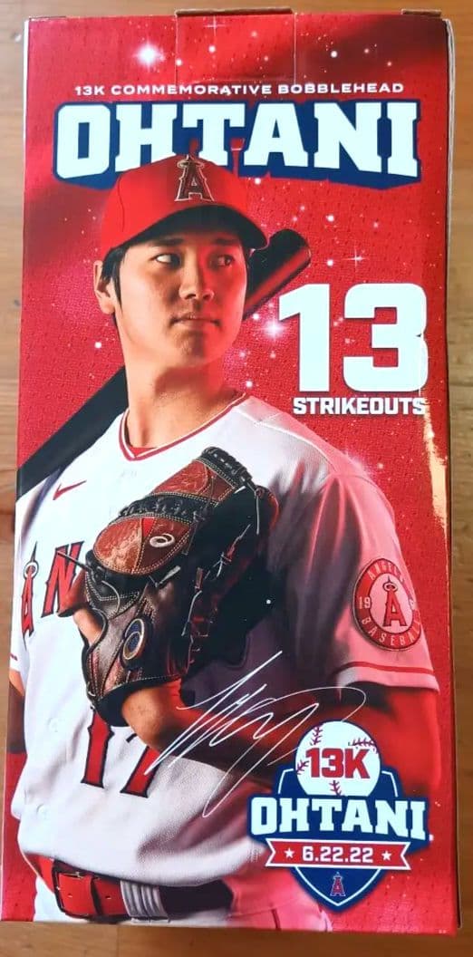 国内発送　大谷翔平　バブルヘッド人形　13奪三振記念