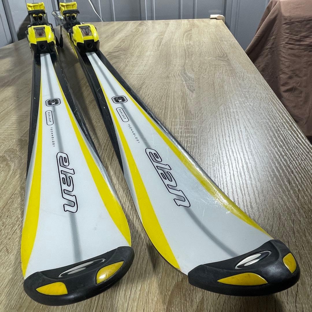 elan168cm（エラン）イエロースキー板　スキーセット