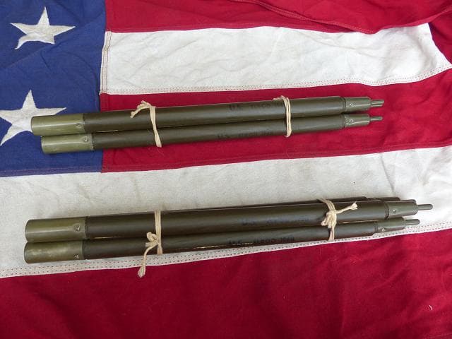 1968” 米軍実物 ナム戦 デッド!　テントポール　8本セット 軍幕 293