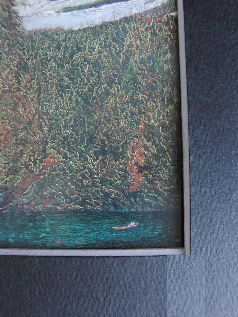 秋山泉、【響】、希少な額装用画集より、新品額装付、状態良好