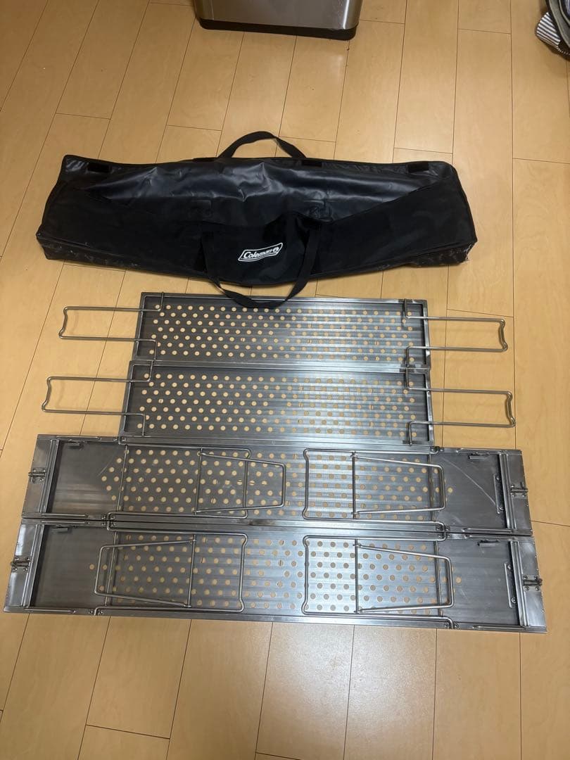 コールマン　セット売り　焚き火　ケトル　トライ　ファイヤープレイステーブル