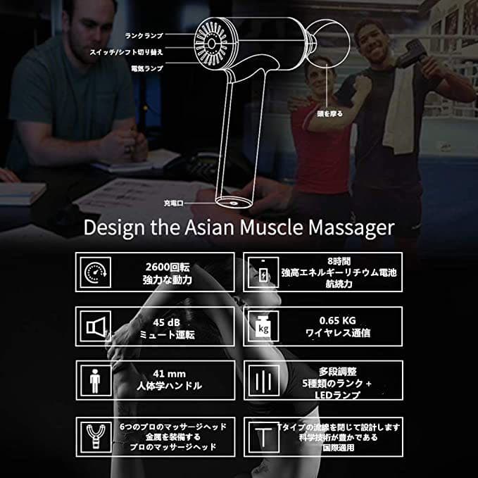 ❤プロが施術で使用するマッサージガンをご自宅で♪❤最新式で効率的な筋膜リリース