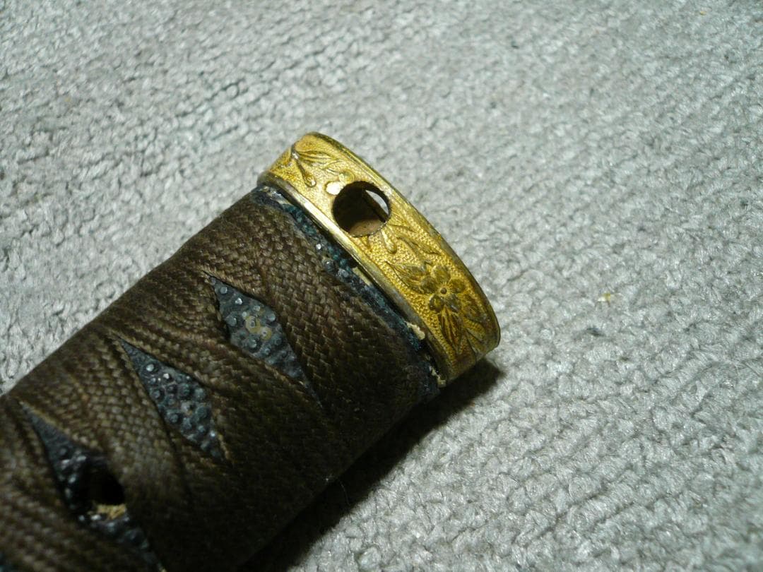 軍刀 柄 旧日本軍 海軍 士官 刀装具 鮫皮 将校 儀礼刀 指揮刀 時代物