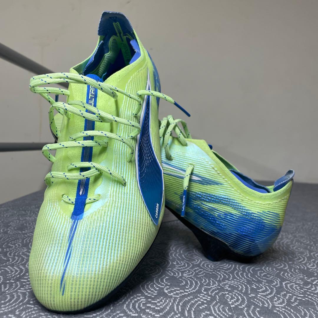 PUMA サッカーシューズ FG イエロー/ブルー