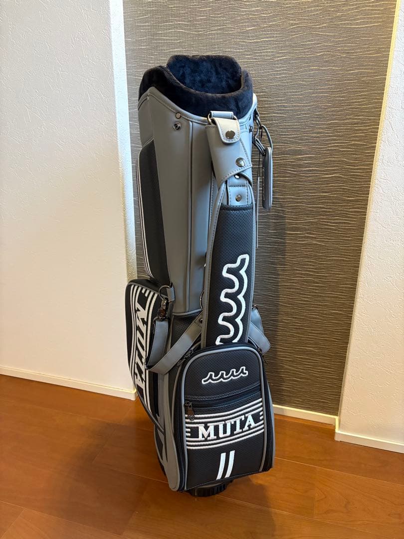 ムータマリン　希少グレーキャディーバック　日傘付き