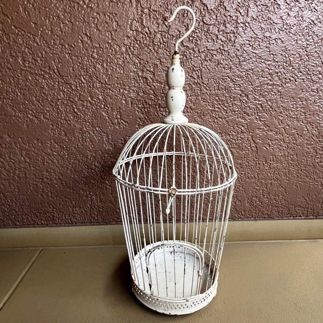 フレンチカントリー　シャビーシック　アンティーク調　バードケージ　鳥籠　大小