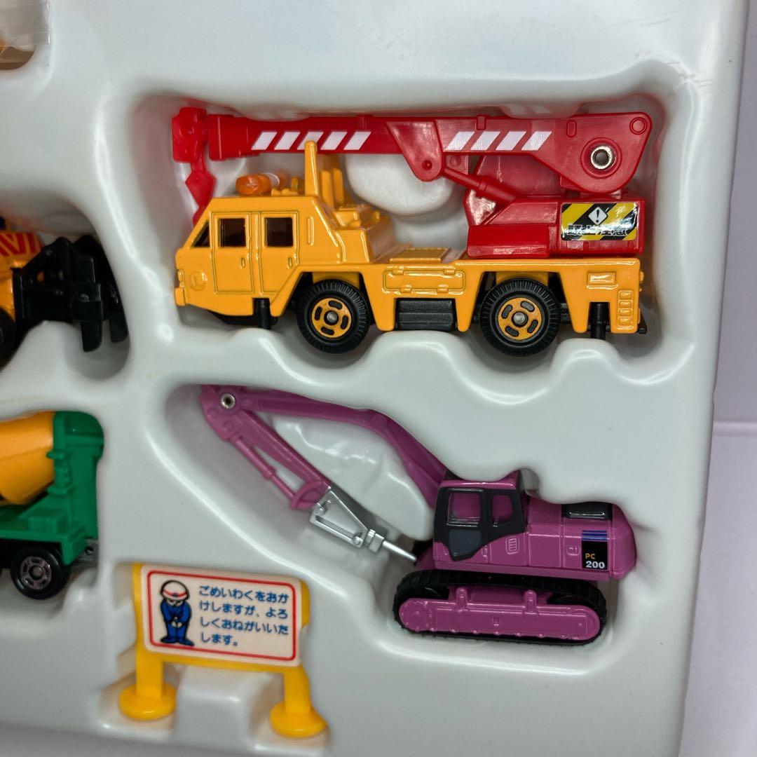 ★絶版★建設車両セット2★ミキサー車 ショベル ブルドーザークレーン【完品】