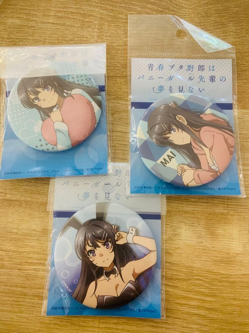 青春ブタ野郎はバニーガール先輩の夢を見ない THEキャラSHOP 缶バッジ 麻衣