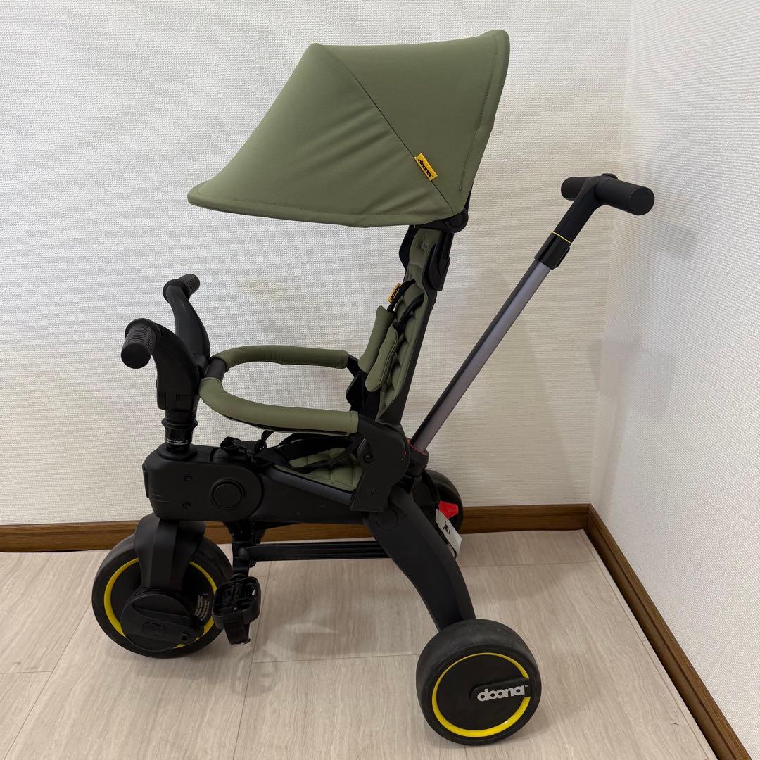【美品】doonaドゥーナ リキトライク　世界最小 折りたたみ三輪車　カーキ