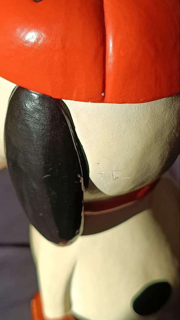 スヌーピー 貯金箱 ベースボール Determind 70年代 アメトイ