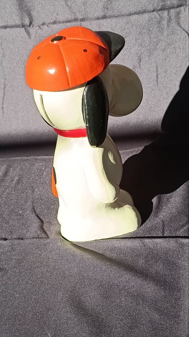 スヌーピー 貯金箱 ベースボール Determind 70年代 アメトイ