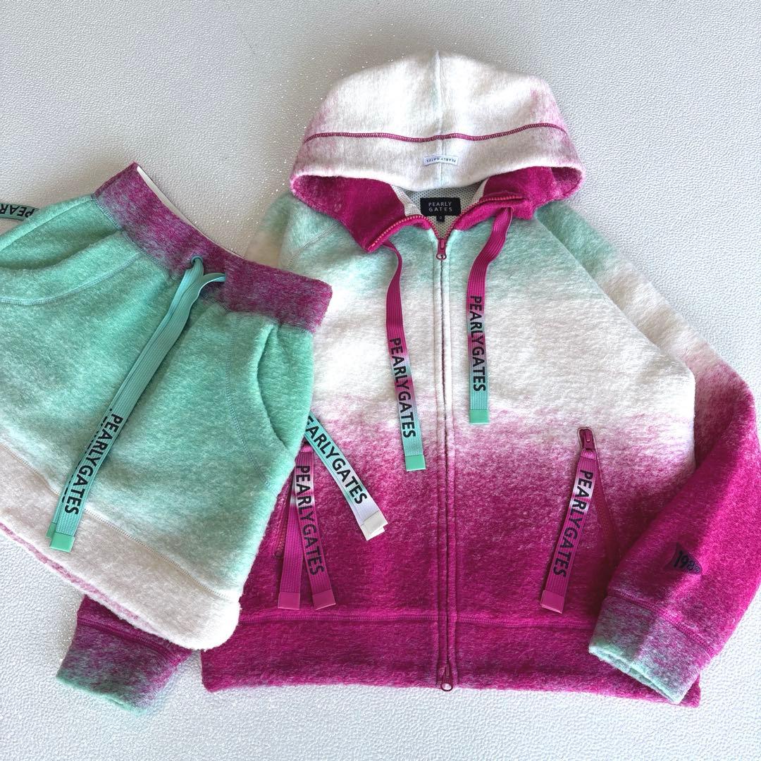 専用セットアップ】パーリーゲイツ　スライバーニット　フーディジャケット　スカート