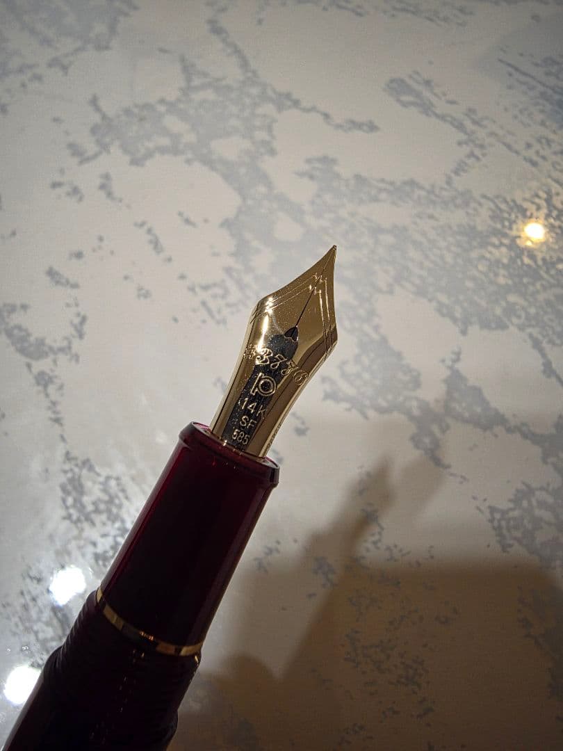 プラチナ万年筆「#3776 CENTURY」ブルゴーニュカラー　コンバーターあり