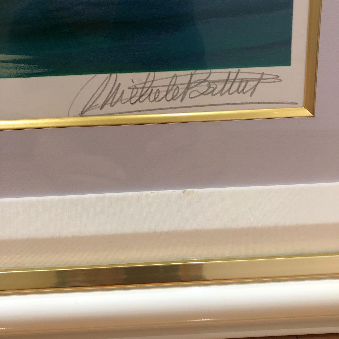 ミッシェル・バテュ 『空と水の空間』シルクスクリーン　限定100部