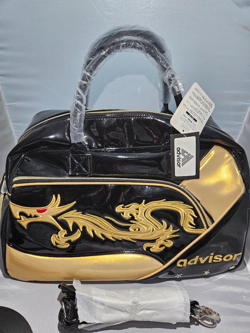 【新品未使用】advisor ボストンバッグ 金龍 刺繍モデル
