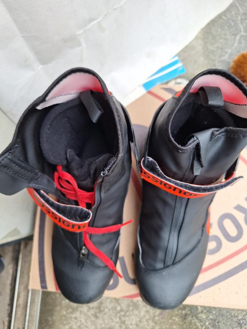 ROSSIGNOL クロスカントリースキーコンビブーツ 黒/赤