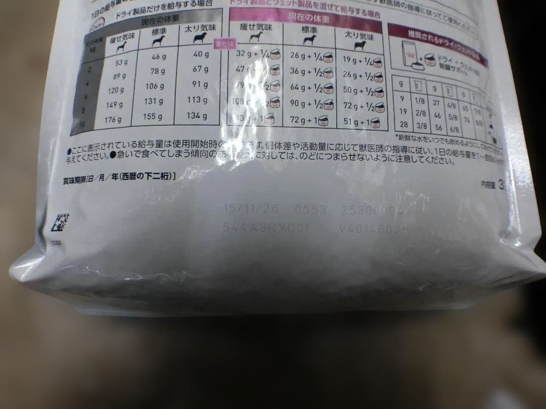 期限２０２６年１１月ロイヤルカナンCANIN 腎臓サポート 小型犬用 3kg