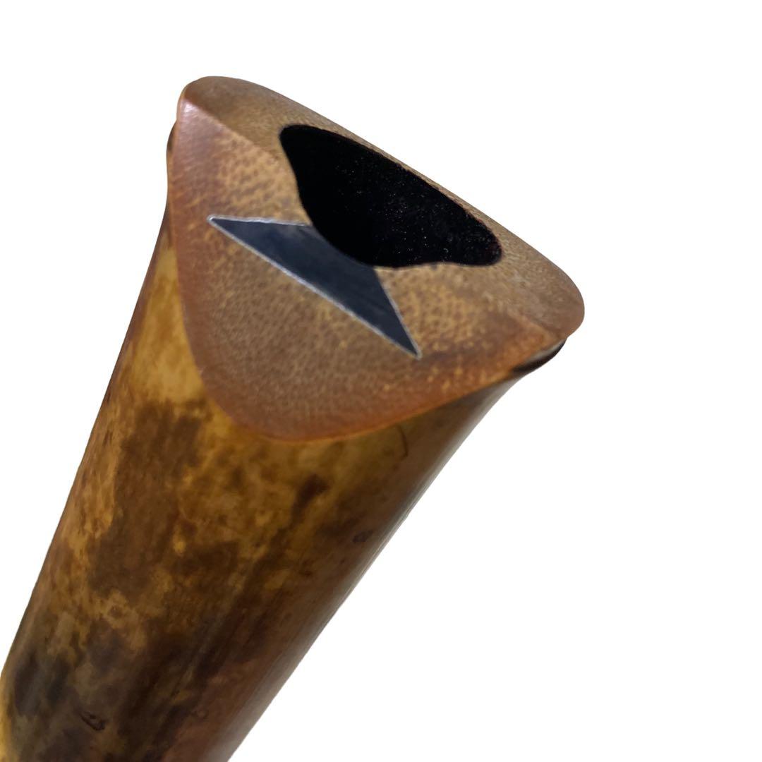 銘あり　尺八　銀三線