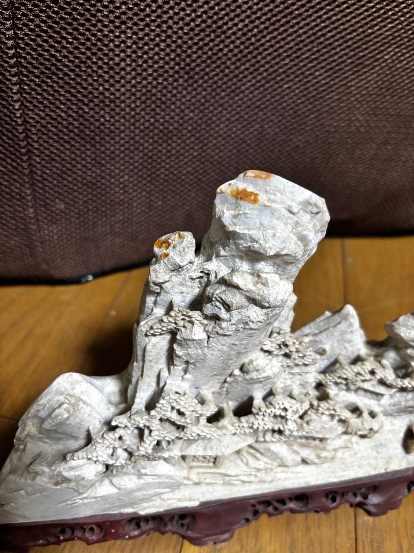 中国美術 盆石 盆景 山水 彫刻 置物 飾り石 インテリア 縁起物