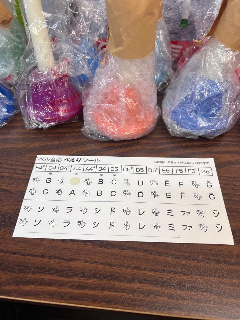 美品　ゼンオン　ミュージックベル　20音カラー　CBR-20 ハンドベル