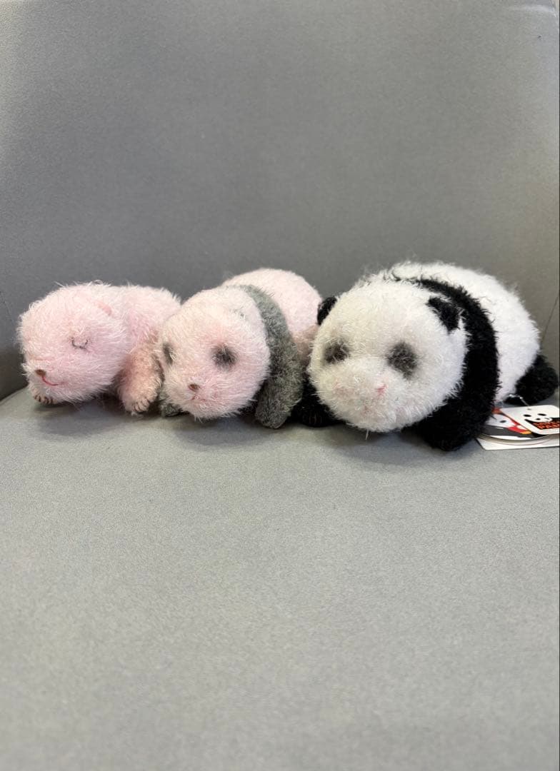 【希少】上野動物園 シャンシャン ほんとの大きさ ぬいぐるみ 3個セット