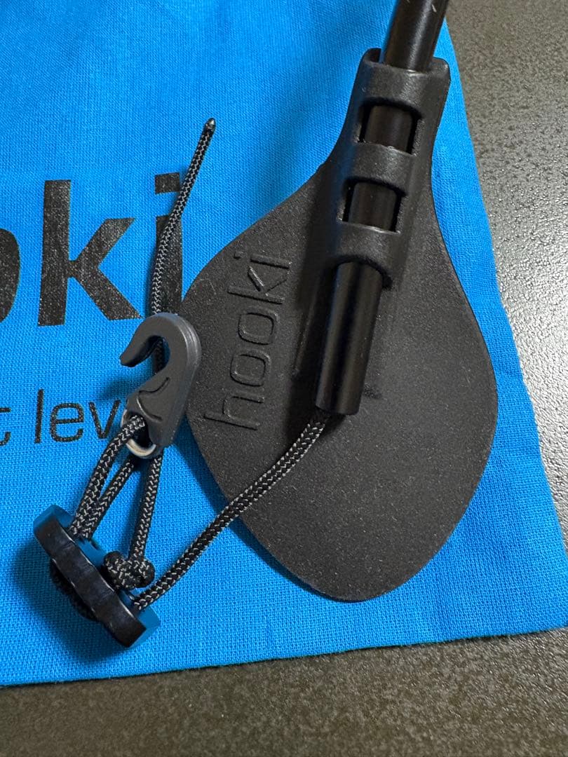 【新品未使用品】hooki ストラップ Lサイズ Black サックス