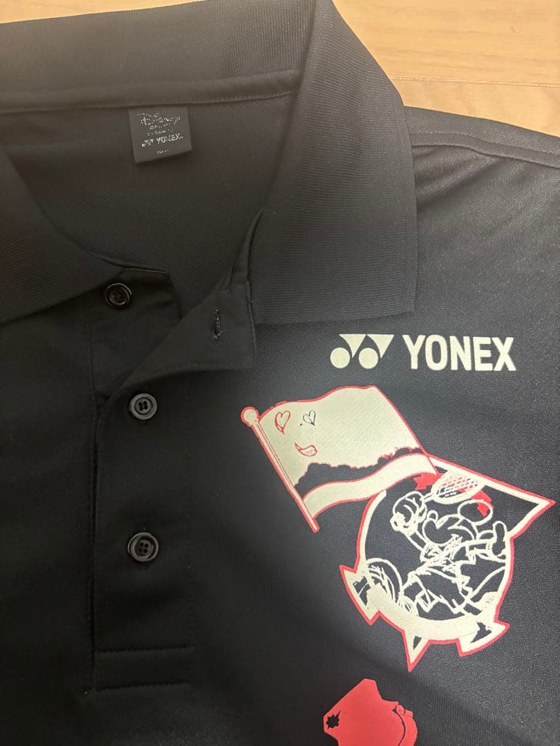 希少！YONEX 黒 ポロシャツ ディズニーコラボ限定