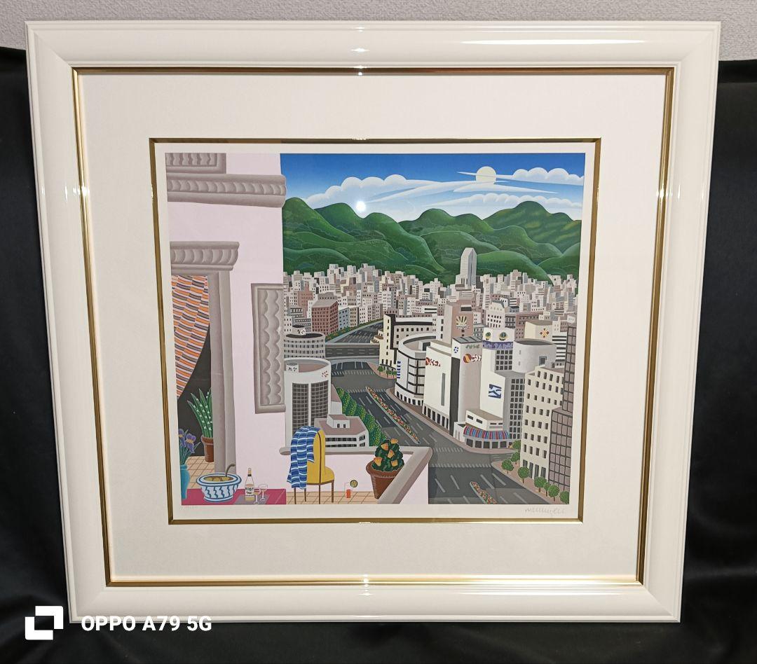 ☆神戸シリーズ　トーマス・マックナイト　限定版画　真作　入手困難　神戸の風景