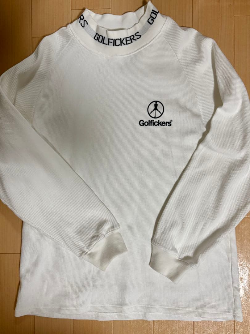 Golfickers ホワイト長袖セーター