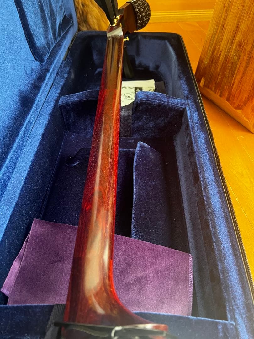 本日まで⭐︎ブラックフライデー⭐︎津軽三味線 紅木とち有 金細 黒檀人口革全てセット