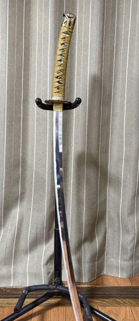 【美品】高級模擬刀 梨地鞘 陣太刀