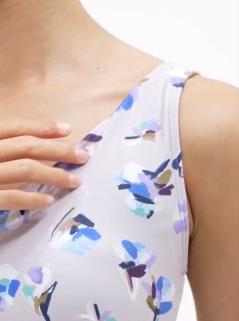 未使用品【SUKALA】ローズプリントブラトップ ライラック