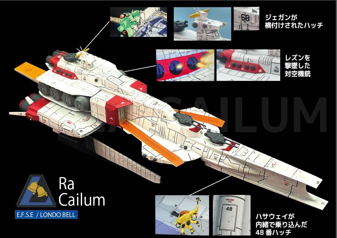 リバイバル上映記念　機動戦士ガンダム 逆襲のシャア　ラーカイラム　1/1700