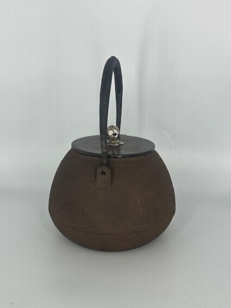 宝珠型　鉄瓶　龍文堂　箱付き　煎茶道具