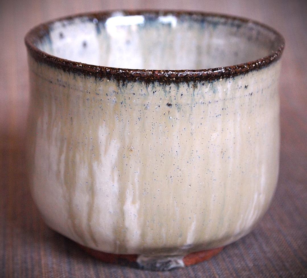 人気作家★伊藤明美【師：有光武元】朝鮮唐津筒形小服碗★焼酎杯にお勧め