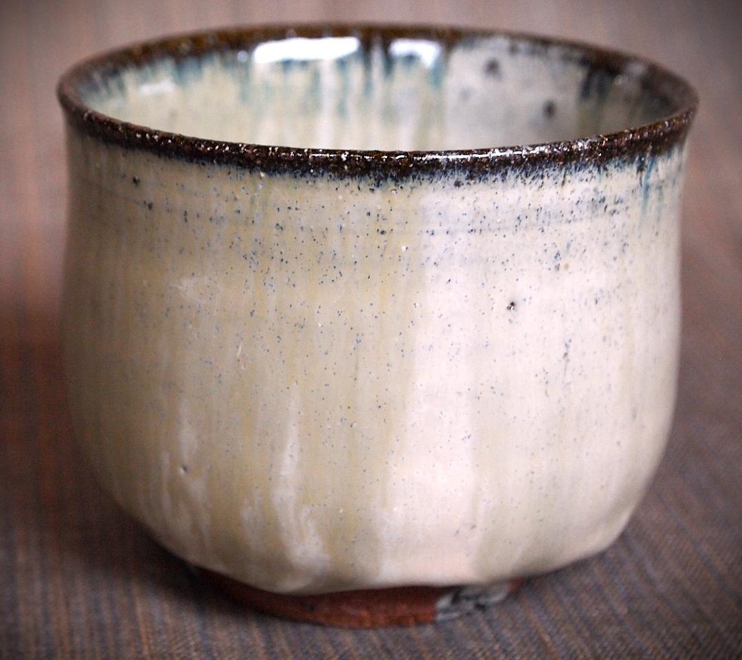 人気作家★伊藤明美【師：有光武元】朝鮮唐津筒形小服碗★焼酎杯にお勧め