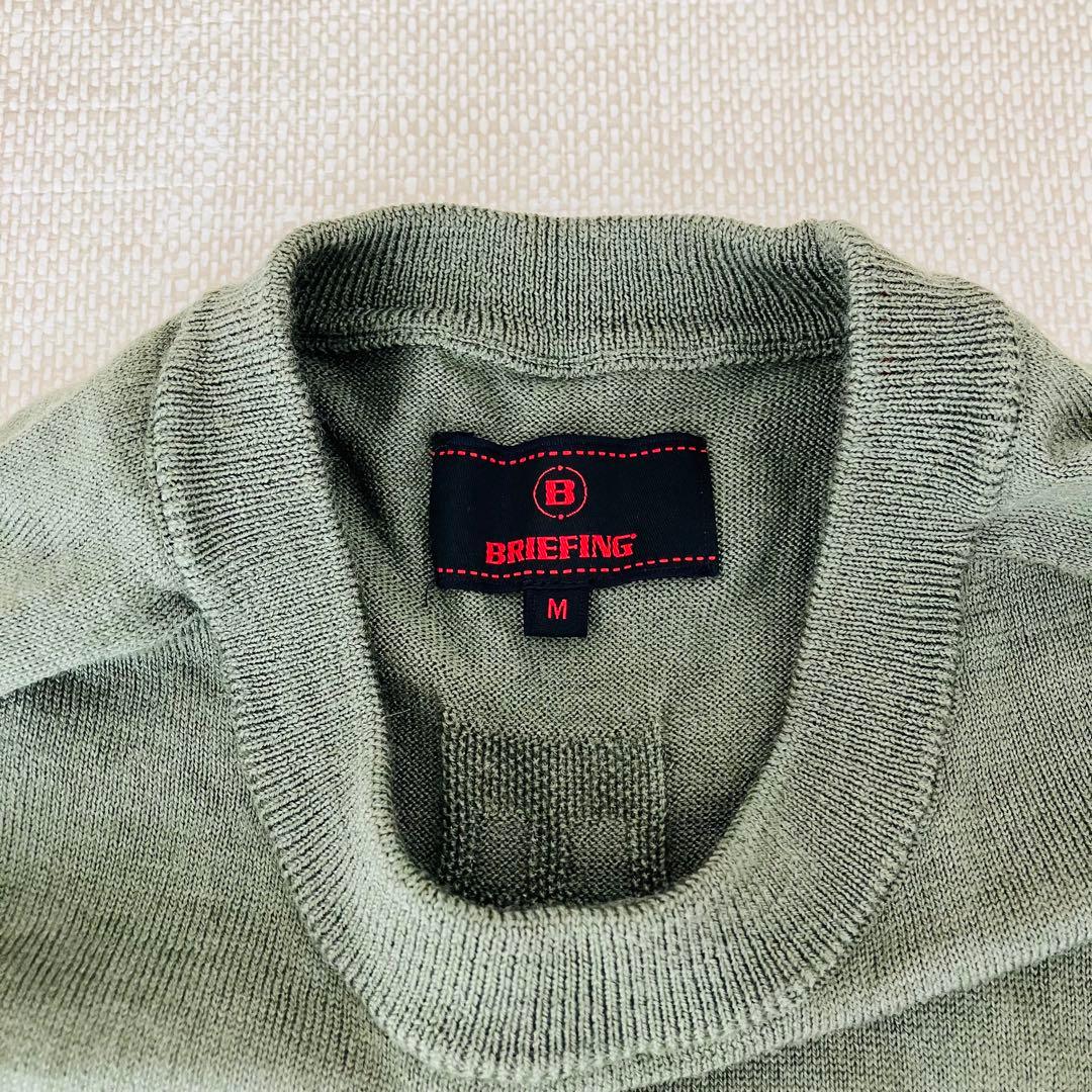 【美品】ブリーフィング MERINO WOOL CREW NECK KNIT M