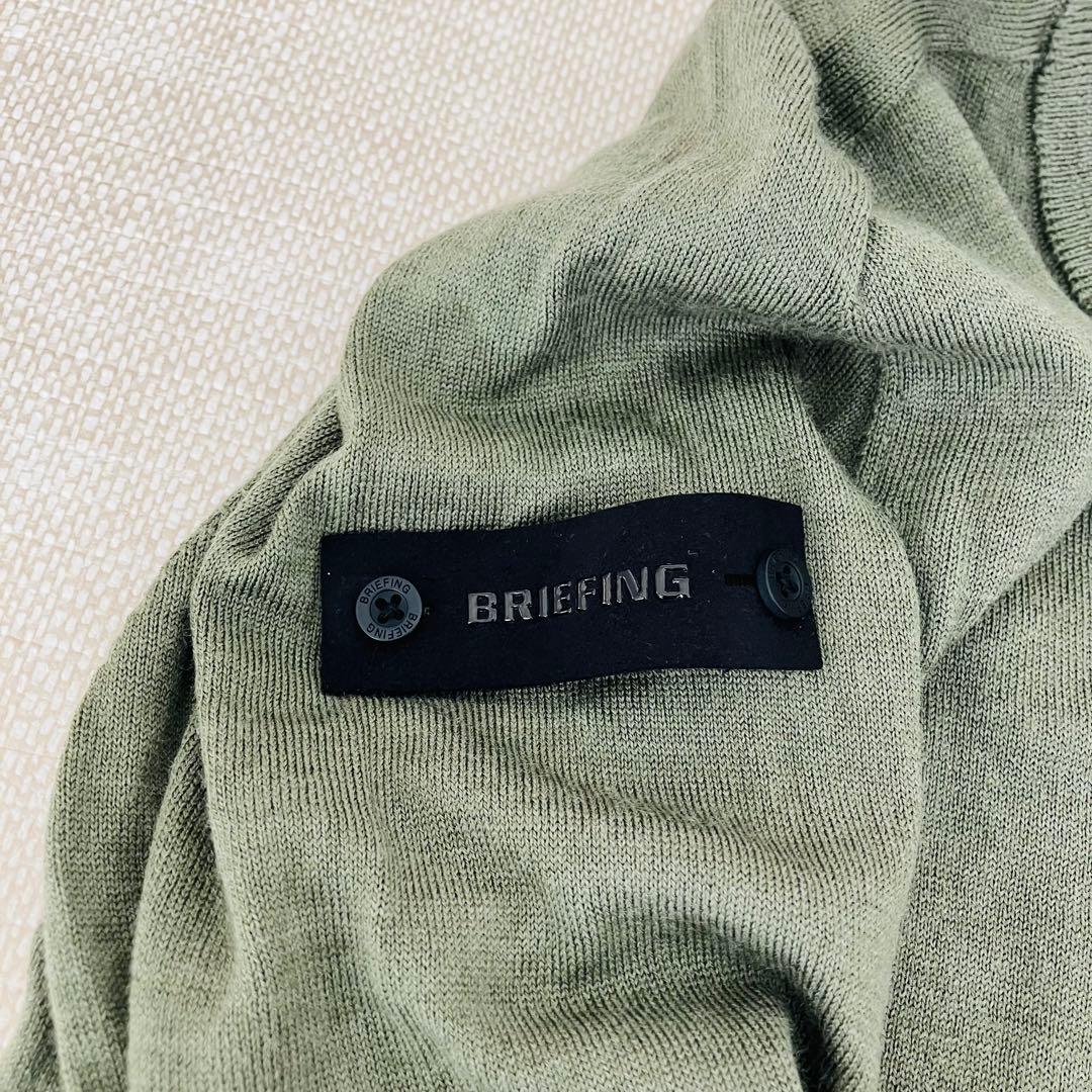 【美品】ブリーフィング MERINO WOOL CREW NECK KNIT M